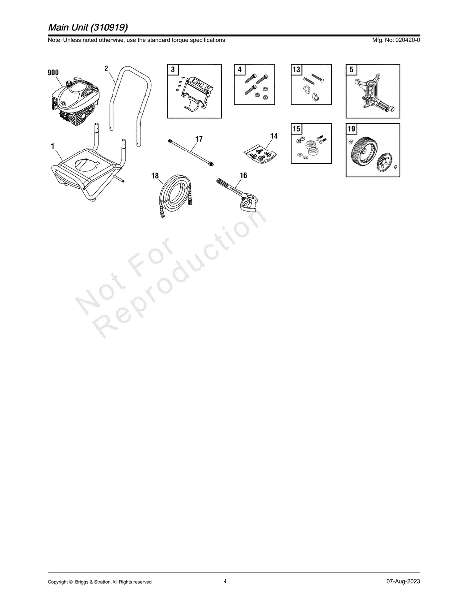BRIGGS AND STRATTON, 020420-0, 2023, IPL.4